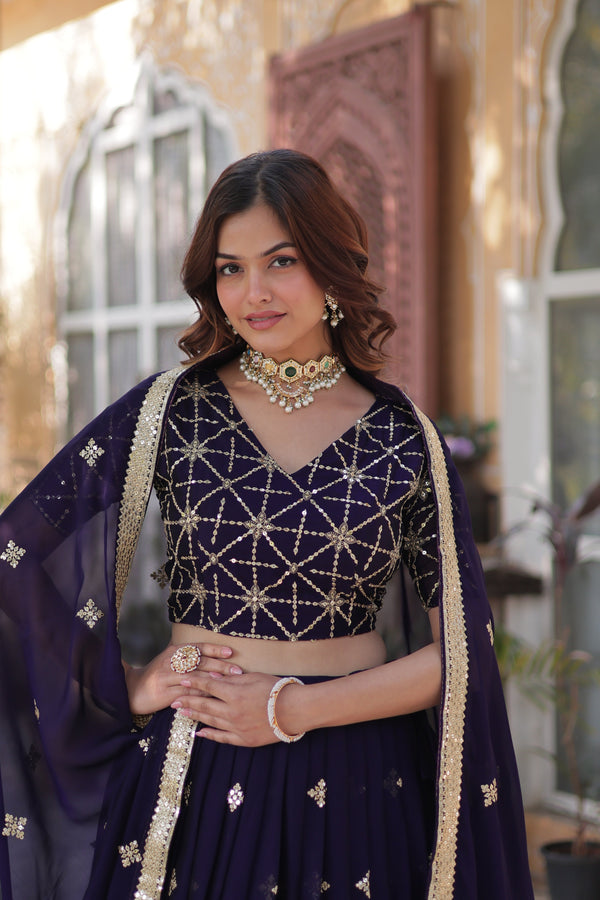 Purple Royale: A Regal Lehenga Collection